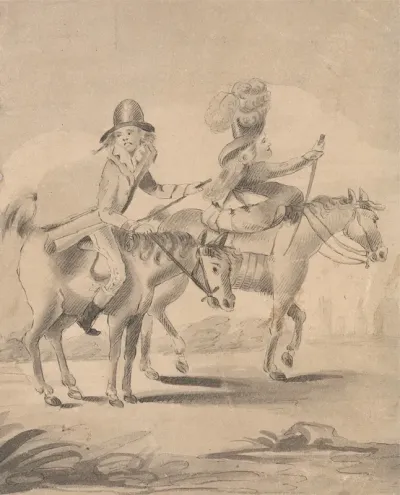 Illustration To H Bunbury Geoffrey Gambado Annals Of Horsemanshipp 6 Love And Wind