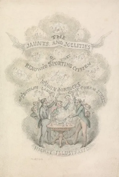 Illustration To R S Surtees Jorrockss Jaunts And Jollities Title Page
