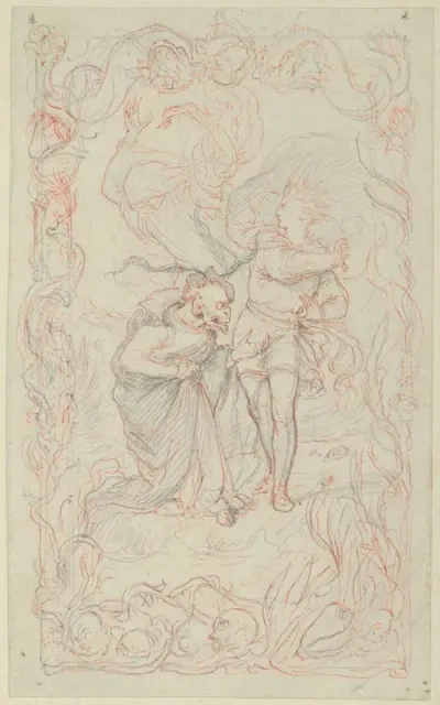 Illustration To The Tempest Caliban Ferdinand And Ariel