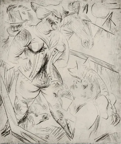 Illustration Zur Landsturmerin Courage