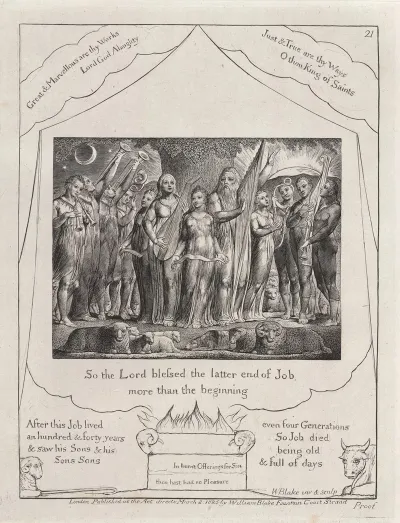 Illustrations Of The Book Of Job Pl 22