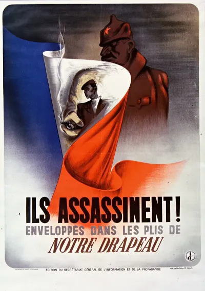 Ils Assassinent Enveloppes Dans Les Plis De Notre Drapeau