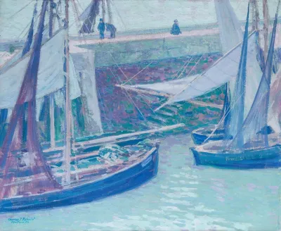 Im Hafen Von Honfleur