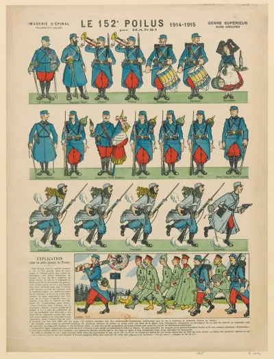 Imagerie Depinal Genre Superieur Hors Groupes Le 152e Poilus 1914 1915