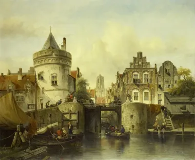 Imaginary View Based On The Kolksluis Amsterdam
