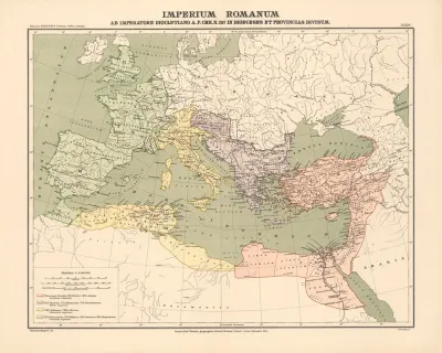 Imperium Romanum Ab Imperatore Diocletiano A P Chr N 297 In Dioeces Et Provincias Divisum