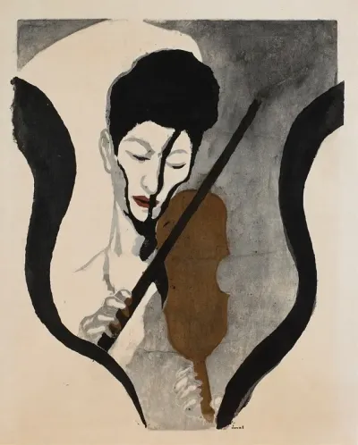 Impression Of A Violinist Portrait Of Suwa Nejiko