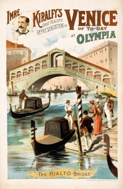 Imre Kiralfys Great Realistic Representation Of Venice Of To Day At Olympia