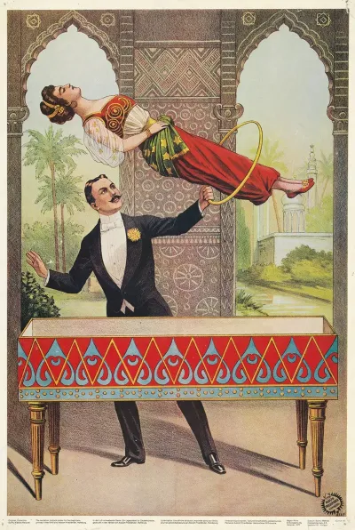 In Der Luft Schwebende Dame