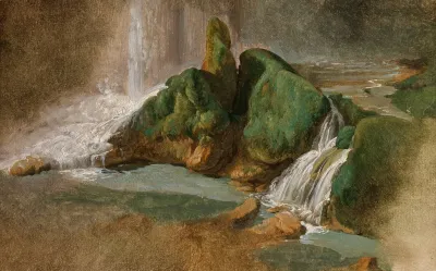 In Der Neptunsgrotte Bei Tivoli
