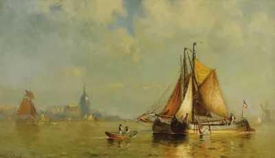 In Dordrecht Harbor Holland