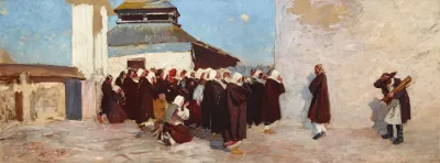 In Front Of An Orthodox Church