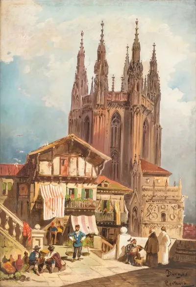 In Front Of Burgos Cathedral