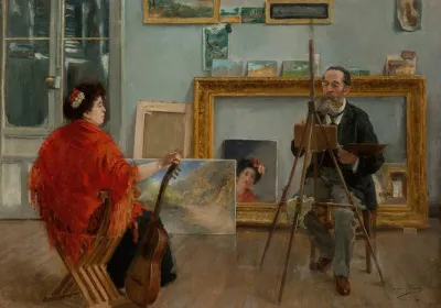 In The Artists Studio 4