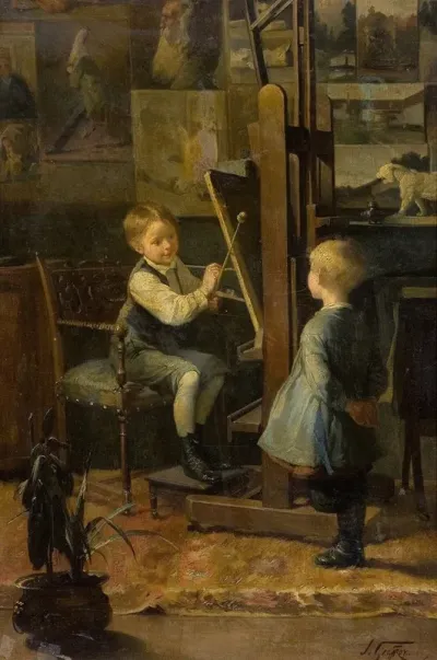 In The Artists Studio 7
