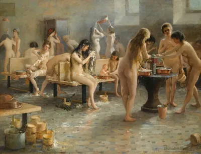 In The Bath House
