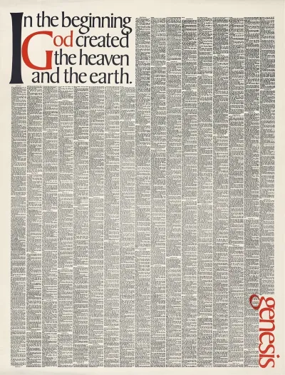 In The Beginning God Created The Heaven And The Earth Genesis