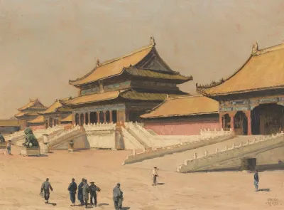 In The Forbidden City In Beijing