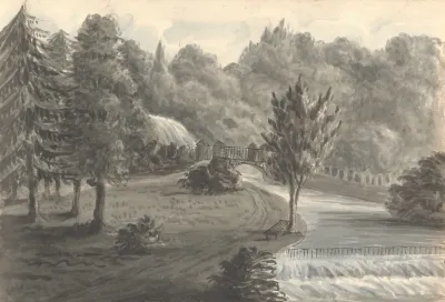 In The Garden At Eastnor Castle September 29 1829