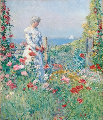 In The Garden Celia Thaxter In Her Garden