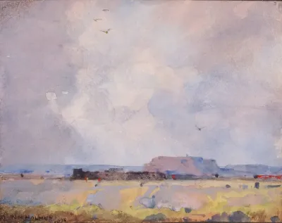 In The Plateau Country With An Inhabited Pueblo