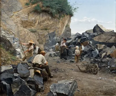 In The Quarry Motif From Switzerland