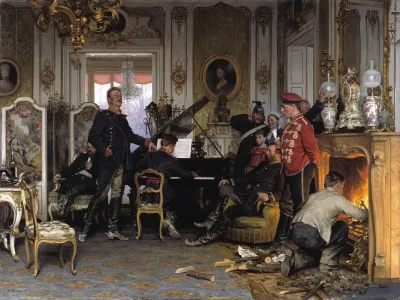 In The Troops Quarters Outside Paris