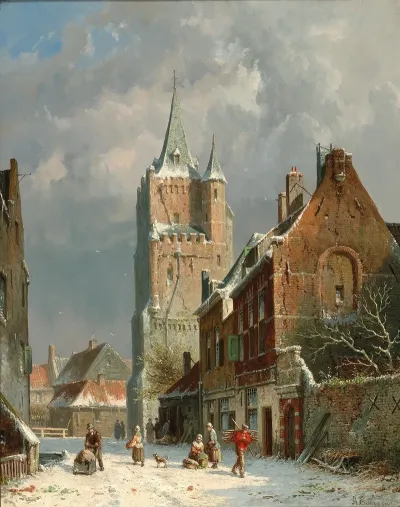 In The Voldersgracht In Delft