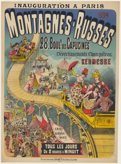 Inauguration A Paris Des Montagnes Russes 28 Boulevard Des Capucines