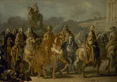 Inauguration De La Statue De Louis Xv Sur La Place Du Meme Nom Par Le Corps De La Ville De Paris Le 20 Juin 1763