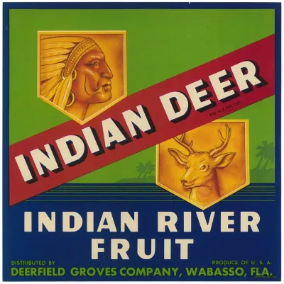 Indian Deer Fruit Label 2