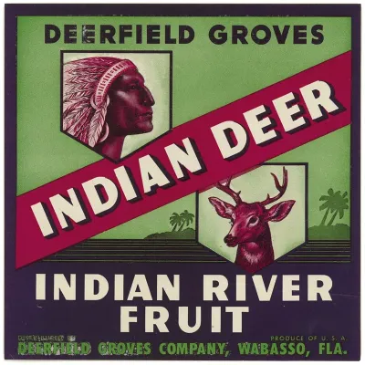 Indian Deer Fruit Label