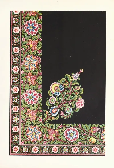 Indian Embroidered Satin Apron 2