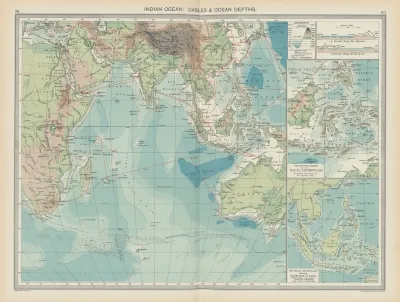 Indian Ocean Cables And Ocean Depths