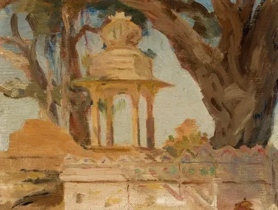 Indian Shrine Hiesa In Udaipur From The Journey To India