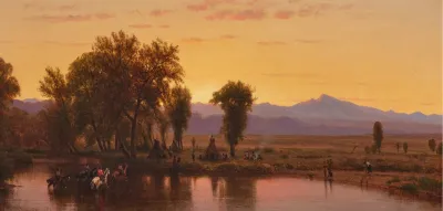 Indians Crossing The Platte River