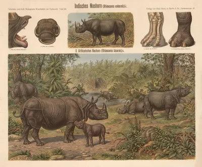 Indisches Nashorn Rhinoceros Unicornis