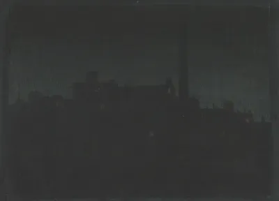 Industrial Buildings At Night