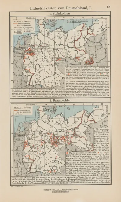 Industriekarten Von Deutschland I