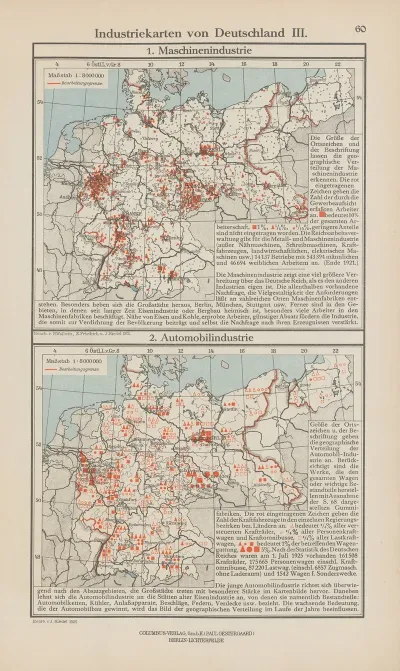 Industriekarten Von Deutschland Iii