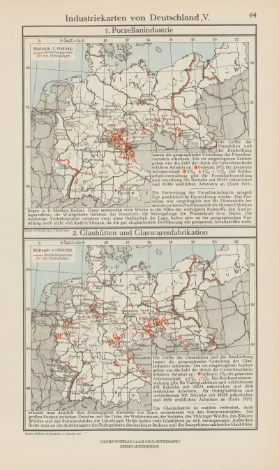 Industriekarten Von Deutschland V