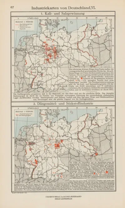 Industriekarten Von Deutschland Vi