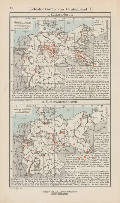 Industriekarten Von Deutschland X