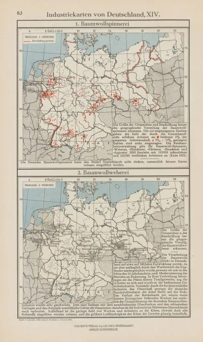 Industriekarten Von Deutschland Xiv