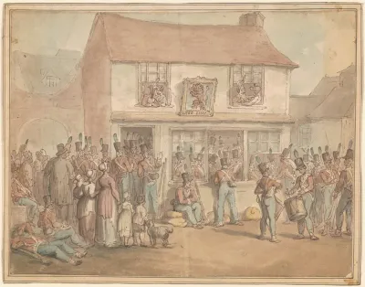 Infantry Soldiers At The Red Lion