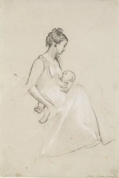 Infants Repast Study Of A Mother And Child
