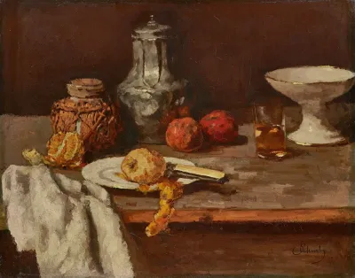 Ingwertopf Mit Orangenhalfte