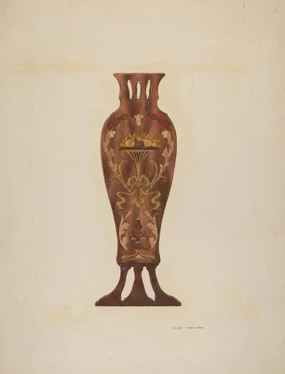 Inlaid Chippendale Chair Panel