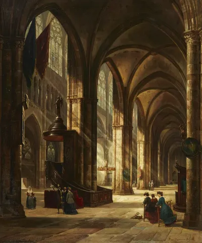 Innenansicht Der Kathedrale Von Metz