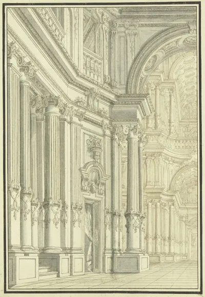 Innenraum Einer Barocken Kirche